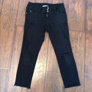 Black Distressed Jeans